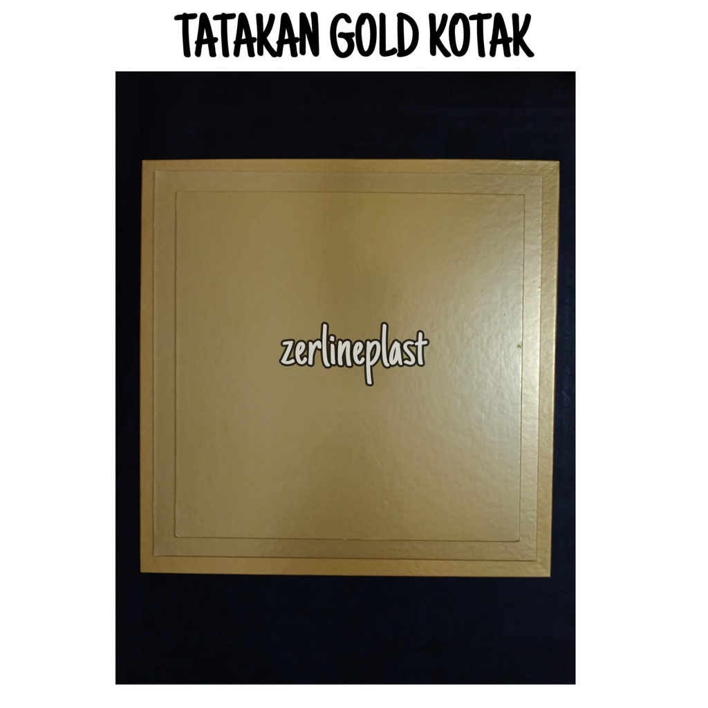 Cake Board KOTAK GOLD / Alas Kue Tart GOLD / Tatakan Kue