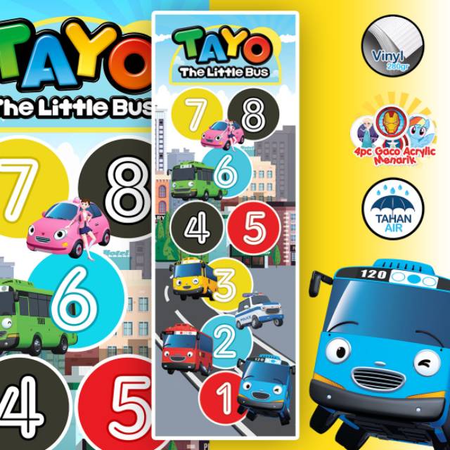 KARPET ENGKLEK I PLAY MAT MAINAN EDUKASI KARPET MAIN I HOPSCOTCH - TAYO