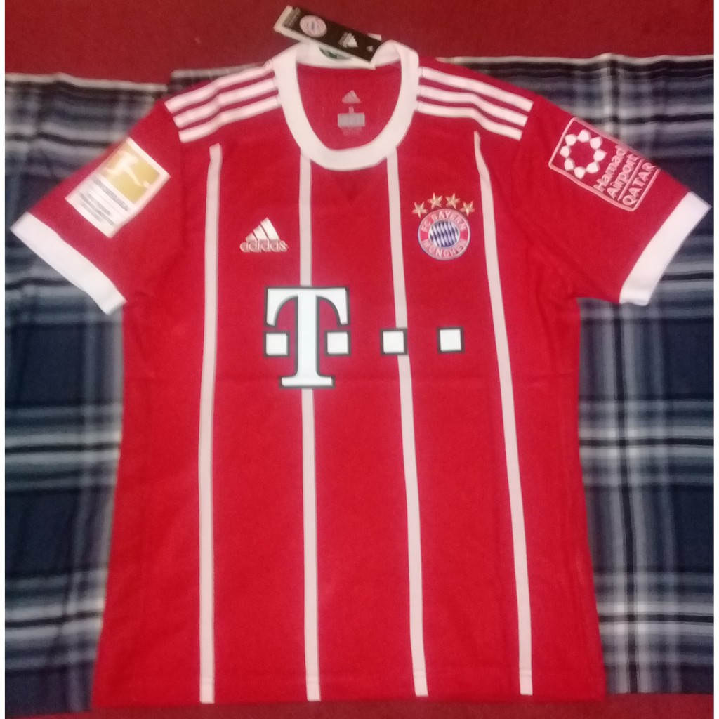 Jersey Bayern Home 2017/2018 Full Patch Bundesliga