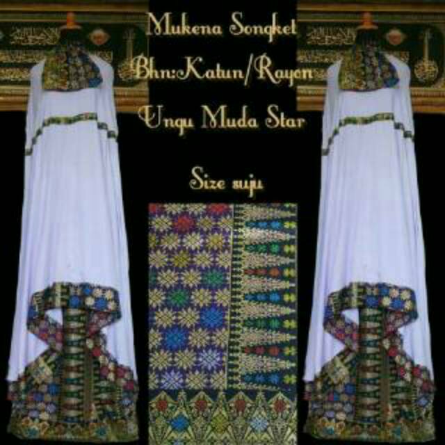 Mukena Songket Prada Premium/Katun Prada Songket Bali Lembut Adem Halus/Jumbo Super Jumbo Grosir