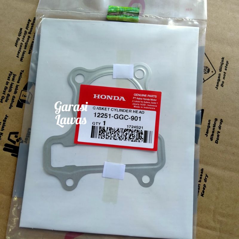 12251-GGC-901 Gasket cylinder head original AHM Honda Beat fi esp paking seng ori beat injeksi start