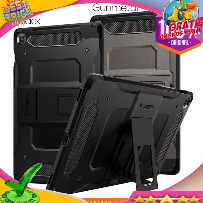 NEW PRODUK CASE GALAXY TAB S5E SPIGEN TOUGH ARMOR TECH WITH STAND CASING - HITAM COD