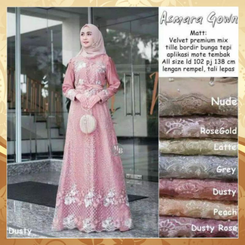 GAMIS BRUKAT FARZA SYARI UMROH GAMIS BRUKAT GAUN PESTA MUSLIM WANITA