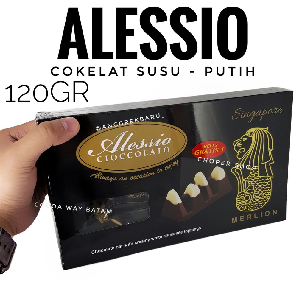 

Cokelat Alessio Merlion Box 120gram