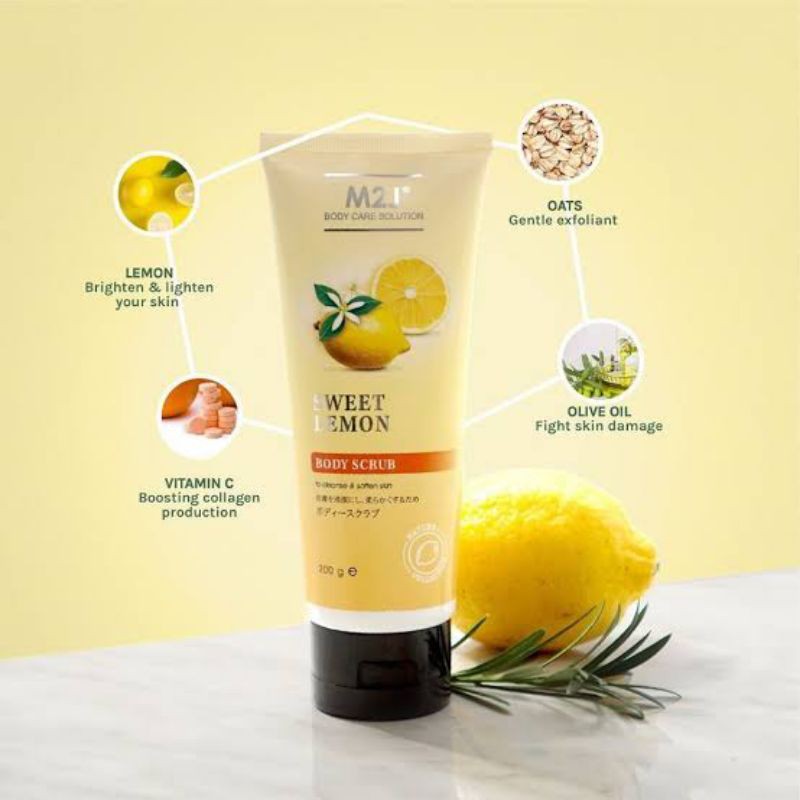 M2J Whitening Body Scrub Sweet Lemon 200g