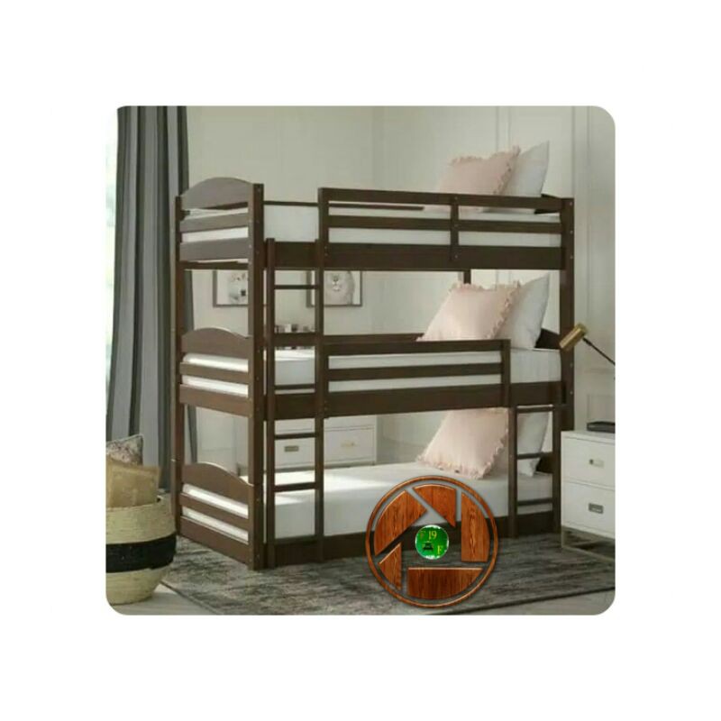 Tempat Tidur tingkat 3 susun anak minimalis