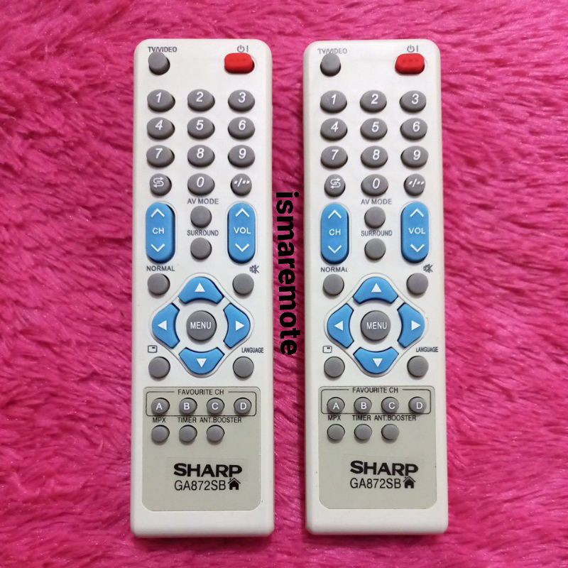 REMOTE REMOT TV SHARP ALEXANDER TABUNG SLIM FLAT SERI GA872SB