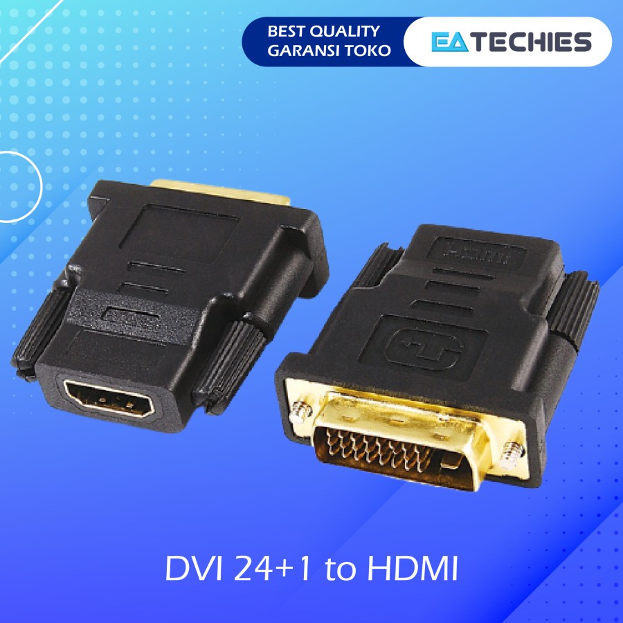 HDMI to DVI 24+1 / DVI 24 Converter Adapter Gender Connector Konektor