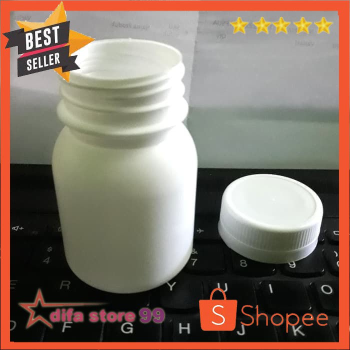 Botol Capsul kapsul 50ml Segel Putih Dove