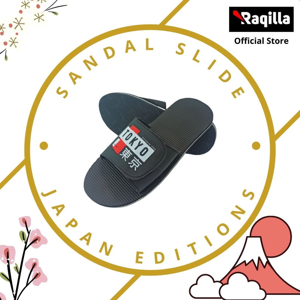 Sandal Slide Pria Sandal Tulisan Japan Editions Tokyo Osaka sendal distro jepang