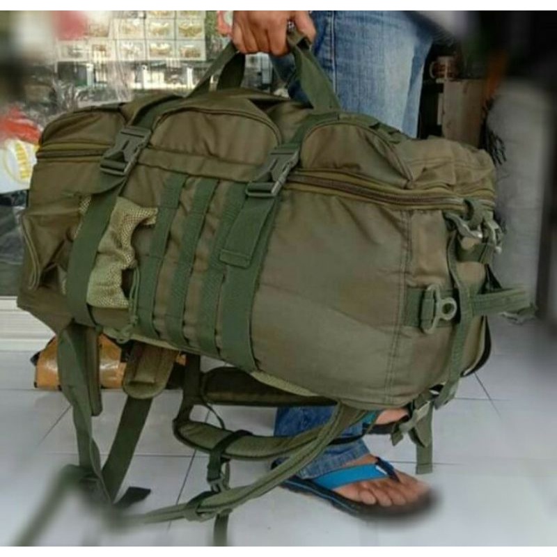 tas koper brimob TNI polri jumbo 3in1 75L