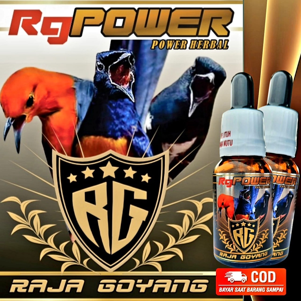 Vitamin RG POWER Herbal Burung Kicau Suplemen Serum Kicau Gacor COD BAYAR DITEMPAT