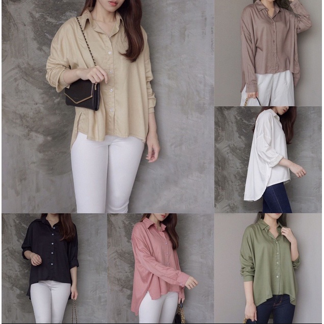 Godiva96 - AERI BLOUSE OVERSIZE / ATASAN KEMEJA WANITA MEDAN