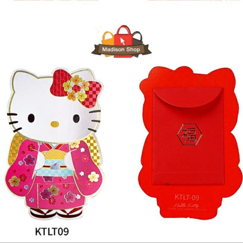 Angpao Hello Kitty 3D Premium isi 2 Angpau Kado Ultah Anak Dekorasi Kartu Ucapan Bday Anak Murah