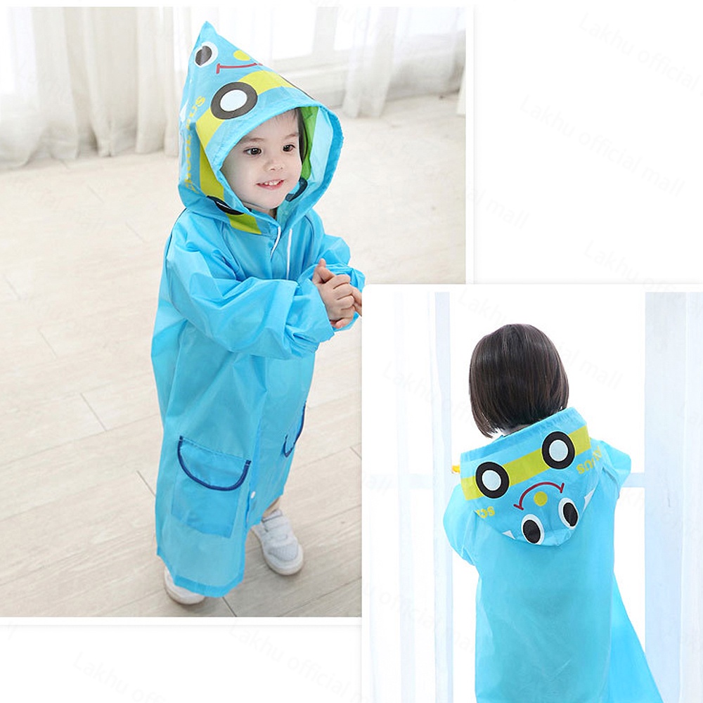 Lakhu 3-8 tahun jas hujan anak karakter hoodie /Jaket hujan anak/raincoat anak eva