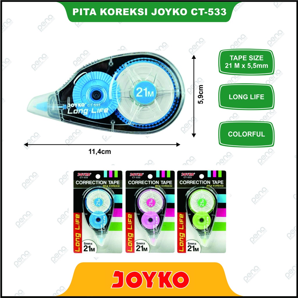 Joyko Correction Tape / Tipex CT-533 Ukuran Besar 21m