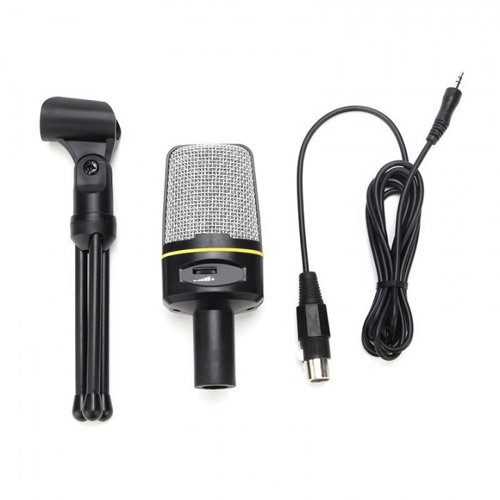 SF-920 Multimedia Studio Wired Condenser Microphone with Tripod Stand