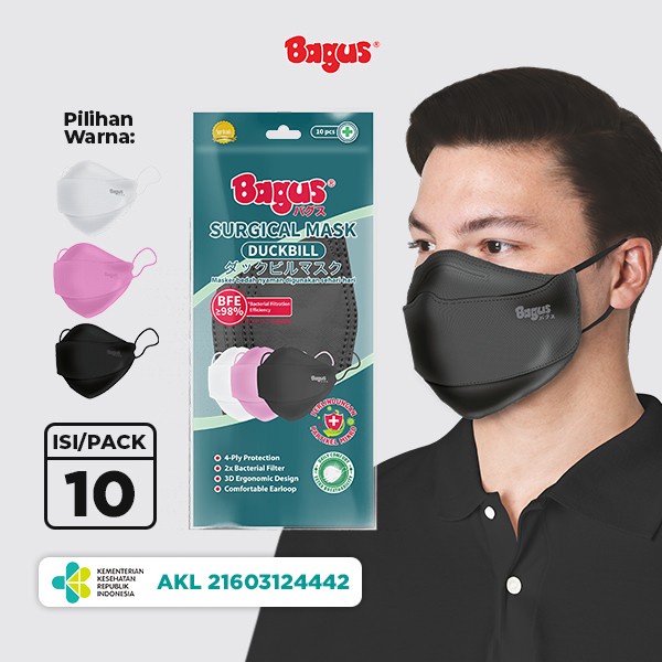 Bagus Surgical Mask Duckbill 10 pcs W-21275