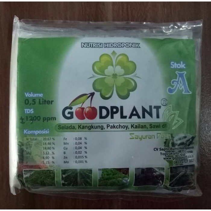 Nutrisi Hidroponik Goodplant AB Mix sayur