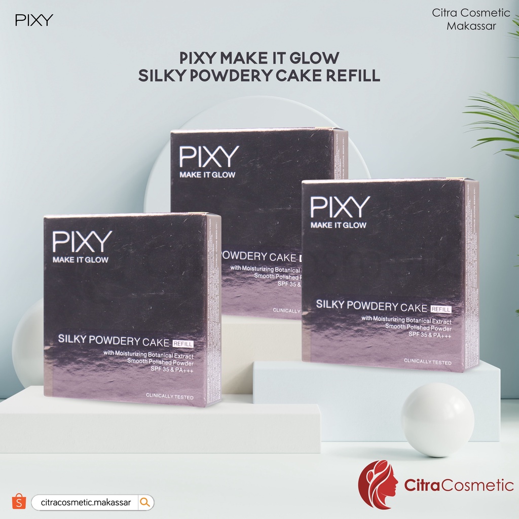 Pixy Glow Silky Powdery Cake Refill 10 Gr