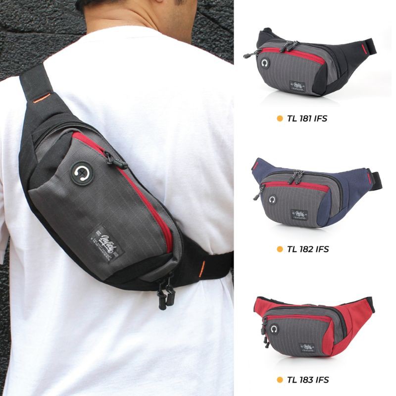 Tas Salempang Pria Waist Bag Slingbag Distro Premium Original