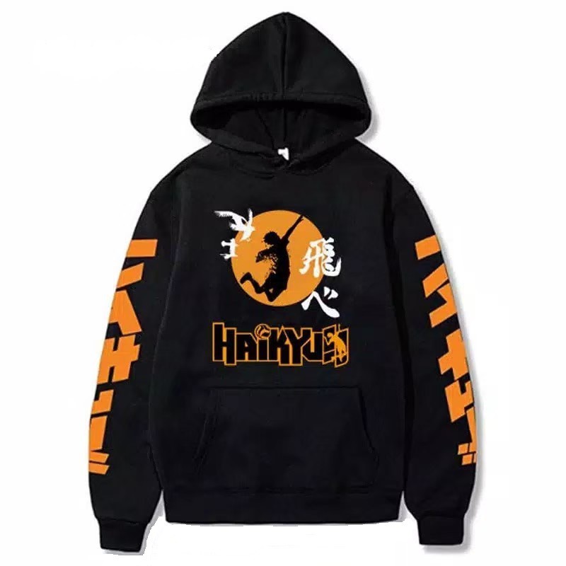 Hoodie Anime Haikyuu Karasuno Team Volleyball Anime Manga Japan