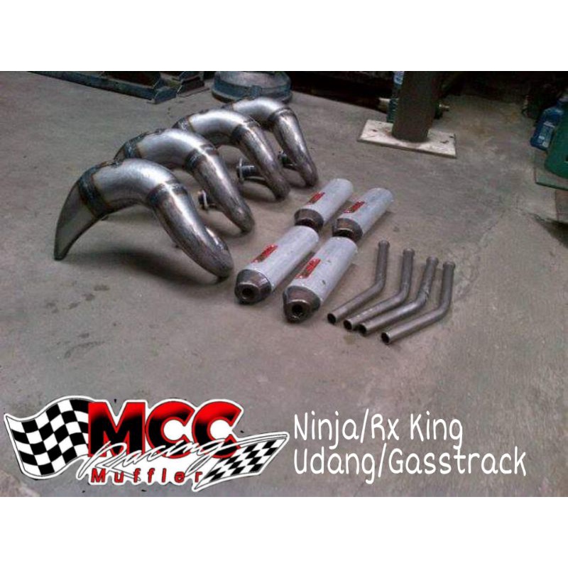 Knalpot Ninja / RX King Udang Gasstrack MCC Racing Muffler