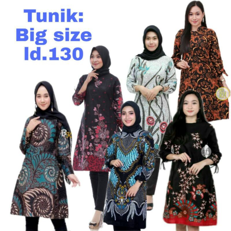 BATIK TUNiK BIG SIZE JUMBO M, L, XL, XXL, DAN SUPER JUMBO XXXL