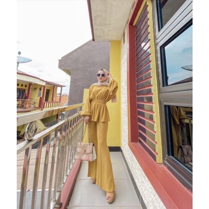 NENCY SET BAHAN PLEATS IMPORT BEST SELLER