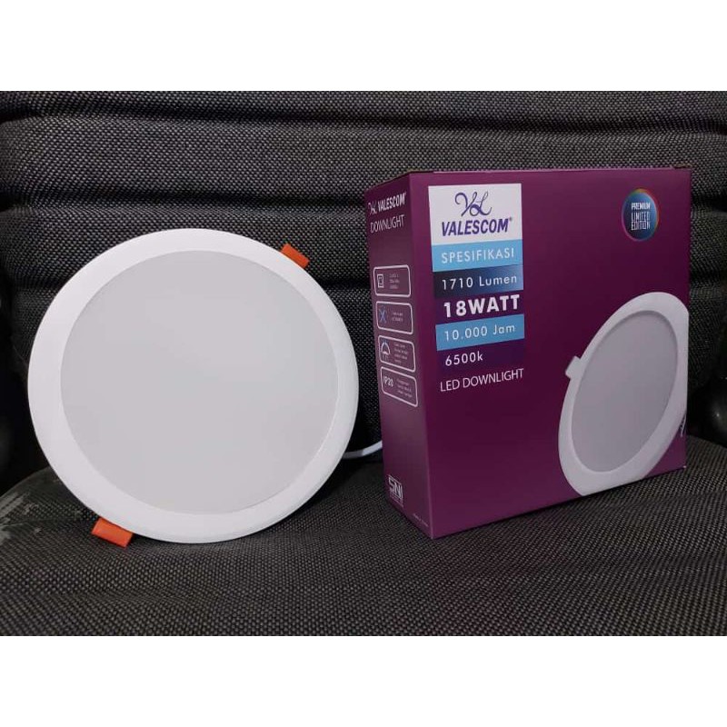 Downlight Led Panel Plafon 18W 18 Watt Putih 6 Inch Valescom