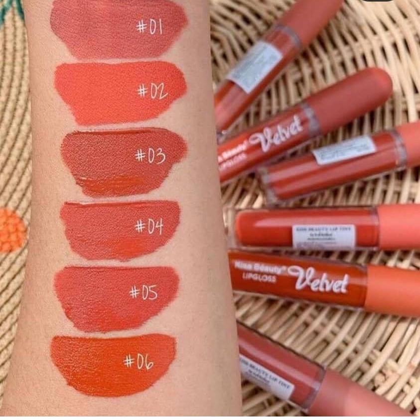 NEW (ECER) LIPCREAM KISS BEAUTY VELVET 7954 /LIP MATTE/LIP GLOSS lipstik tahan lama anti air