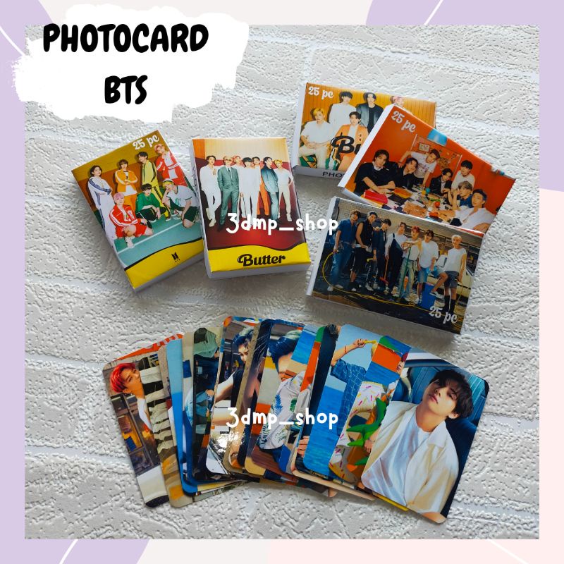 [25 Lembar] Lomocard photo photocard lomo card BTS Dynamite DNA BE MOTS7 Butter 7 fates proof