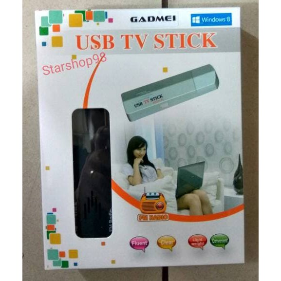 "Usb TV Stik/FM Radio & Analog TV Tuner For Laptop"