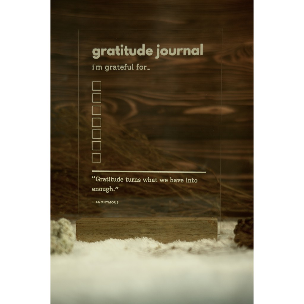 

Acrylic "Gratitude Journal" A5
