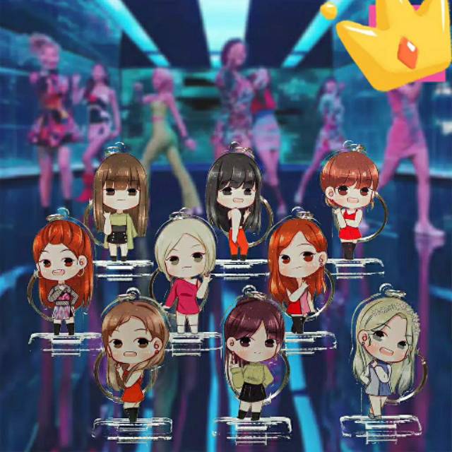 Gantungan Kunci Kpop BTS bt21 GOT7 BLACKPINK TWICE EXO Bahan Akrilik