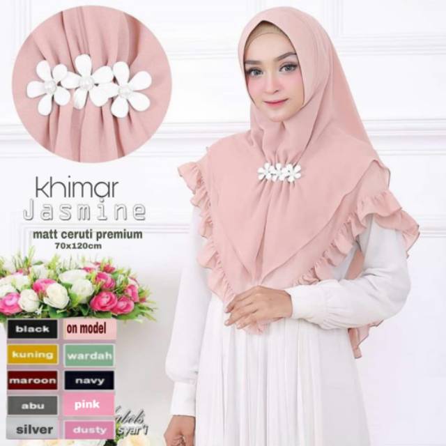 Khimar Jasmine hijab instan jilbab kerudung syari