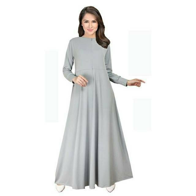 Gamis Jersey Polos Tebal Busui