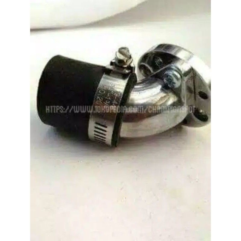 Manipol Manifol Manifold Intake Intek Leher Angsa Putar Miring Karbu PE 24 26 28 Motor Bebek &amp; Matic