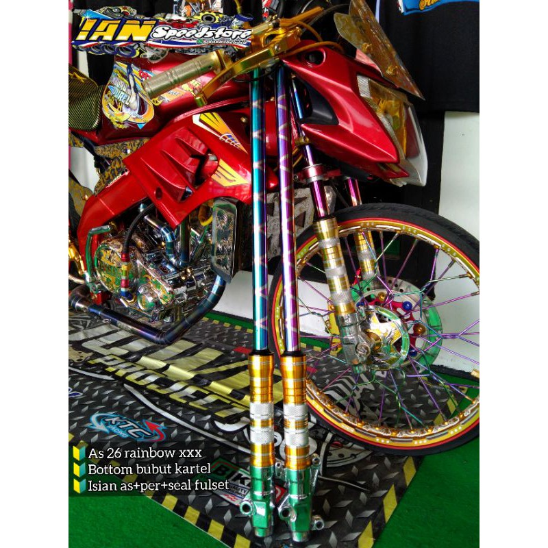 paketan as 26 as Rainbow xxx+bottom bubut+isian as+tutup baut probolt