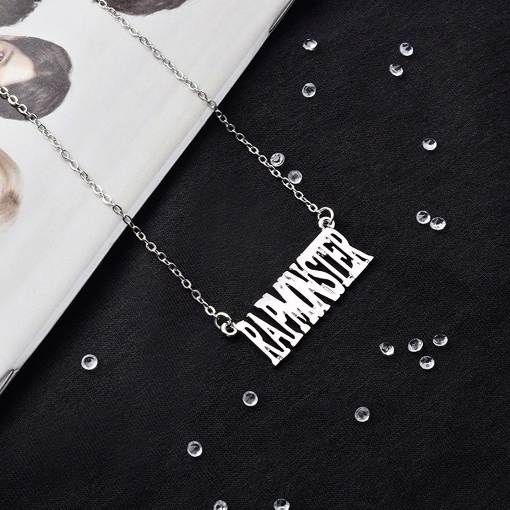 Chookey Kalung Rantai Alloy Dengan Liontin Tulisan Nama Jung Kook Kpop Bts Rap Suga J-Hope V Jin Jimin Bangtan Boys