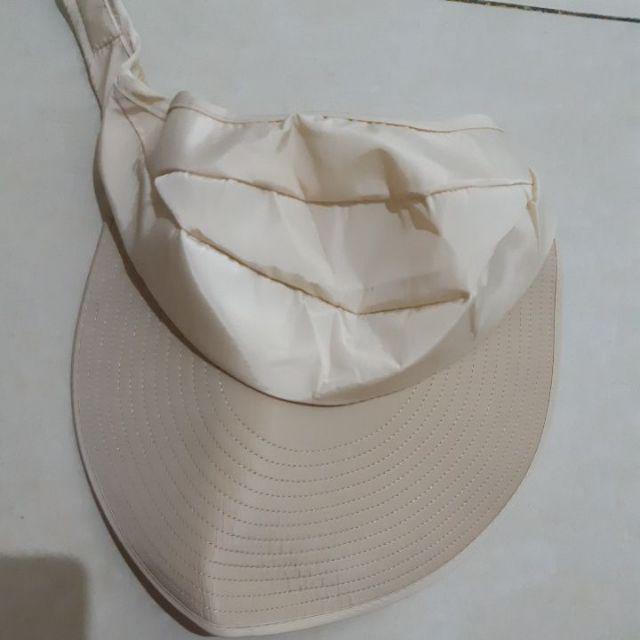 Topi Lipat Wanita Pelindung Sinar Uv Anti Uv Untuk Outdoor / Pantai