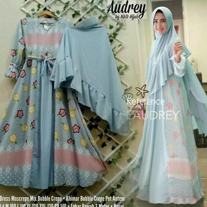 JUAL GAMIS SYARI JUMBO XXL LD 130 CM / AUDREY SYARI FREE ONGKIR