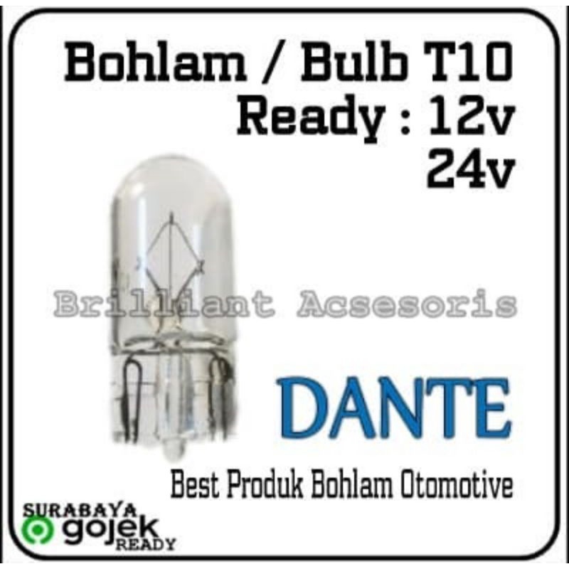 Bohlam Lampu Senja - T10 Tancep - 12v / 24v