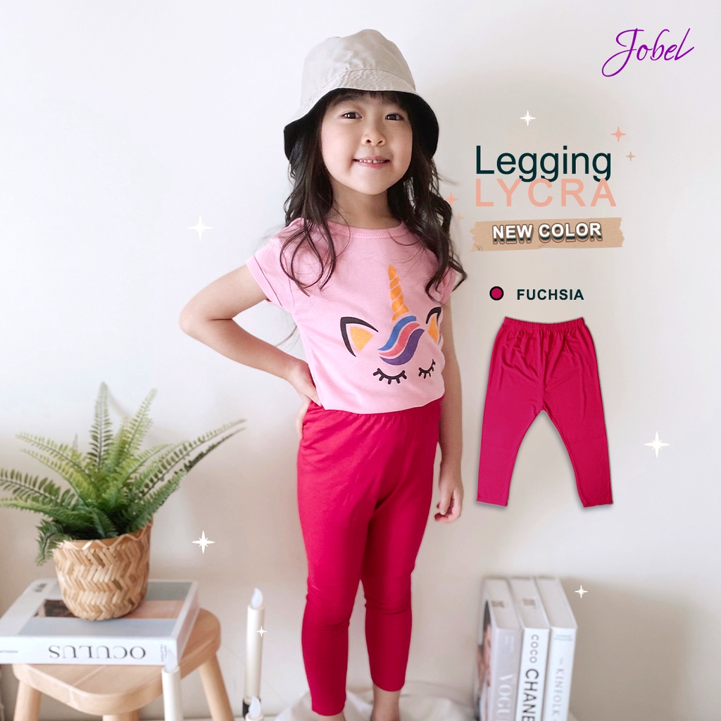Jobel Legging Lycra New Colour - Celana Panjang Anak Perempuan - Satuan