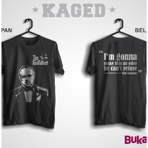 Kaos Film The Godfather The God Father The Godfather Luar Hitam kg