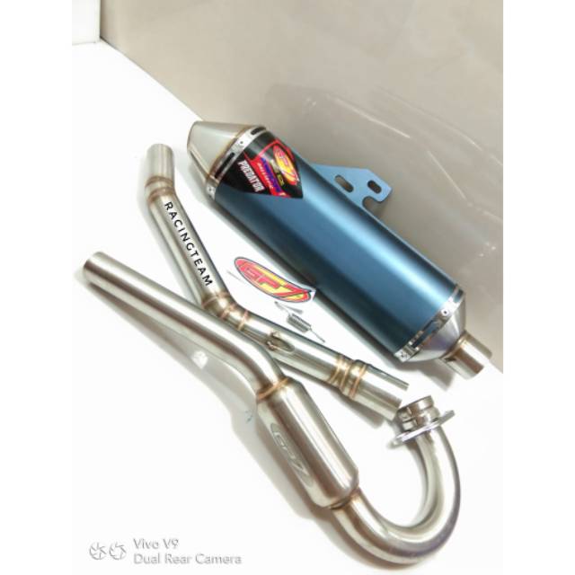 Knalpot GP7 HONDA CRF-150 seri ballistic predator - knalpot CRF150L GP7 predator ballistic