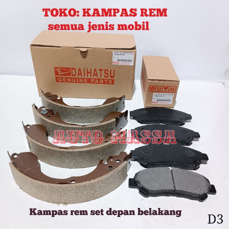 ruzzganss - Kampas Rem Set Depan & Belakang Grand Max