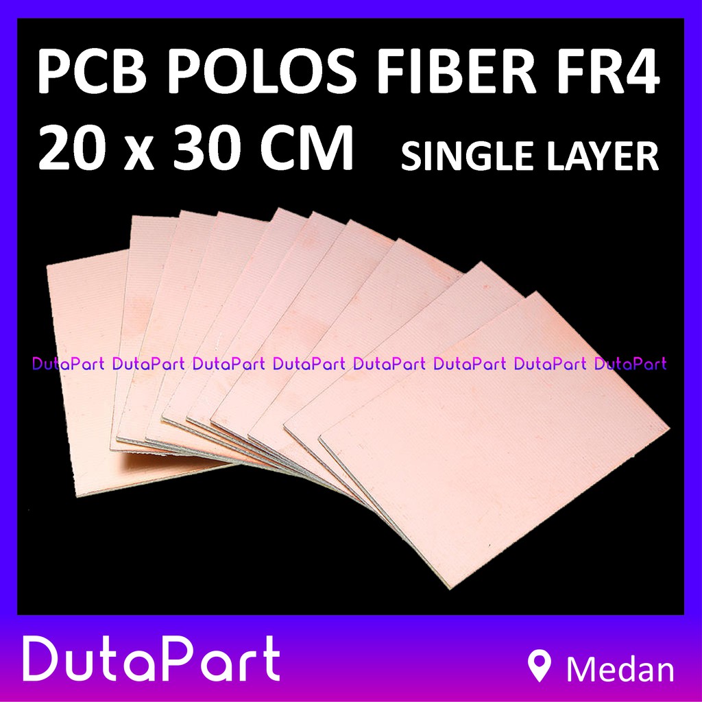 20x30 cm PCB Polos Fiber FR4 Satu Sisi Single Layer 20*30 Kualitas Bagus