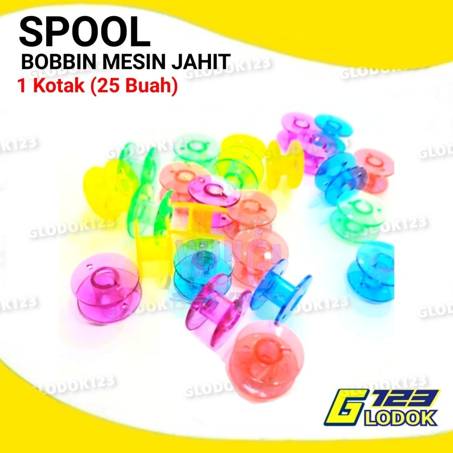 Bobbins  Spool  Bobbin Plastik Warna Warni Mesin jahit Portable