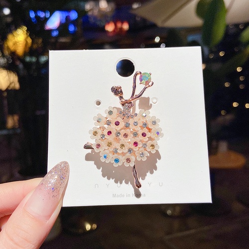 Pink Empress Lucu Korea Mutiara Bros Kepribadian Wanita High-end Korsase Pakaian Tetap Pin Aksesoris Hadiah-28#